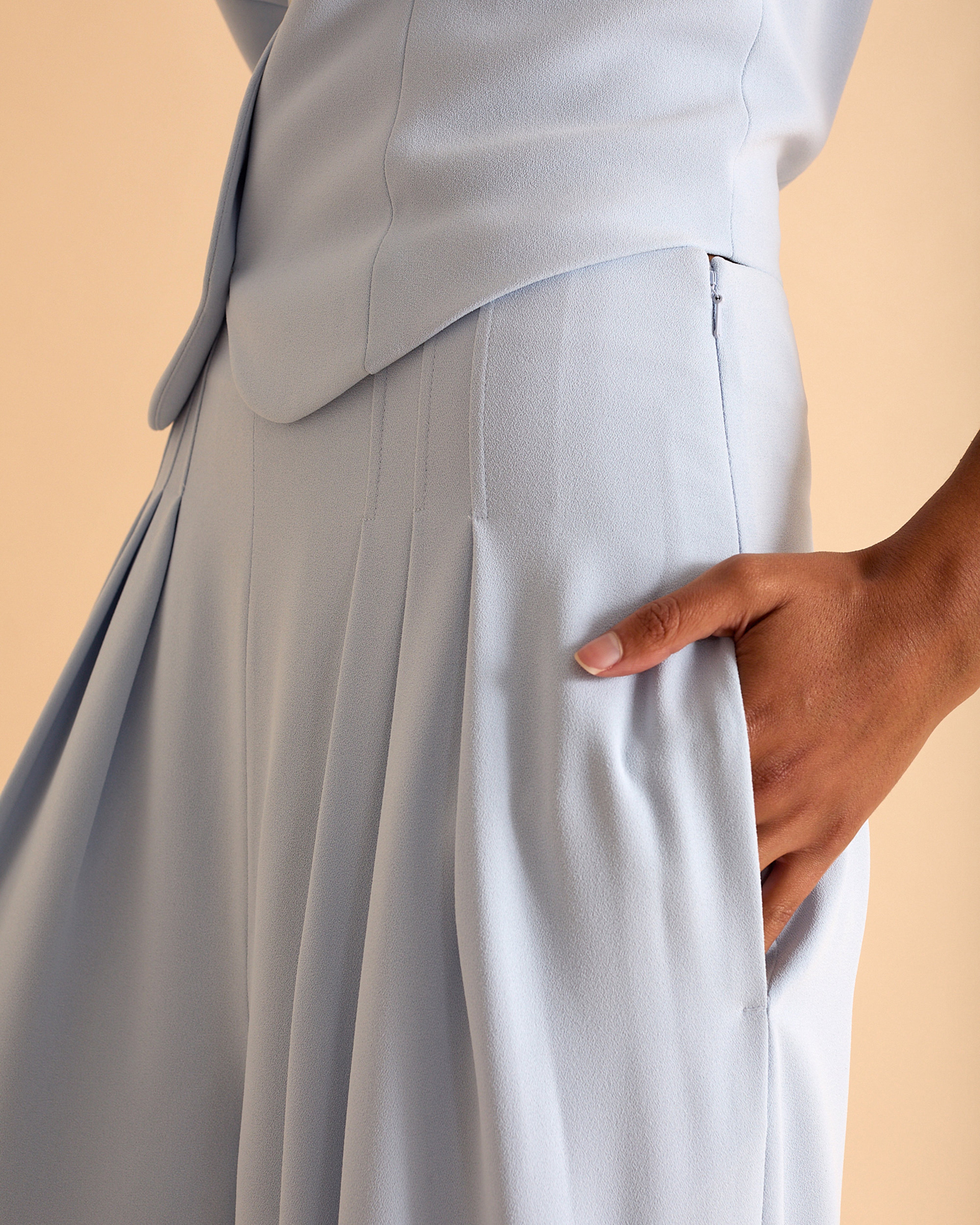 High Waisted Wide Leg Trousers