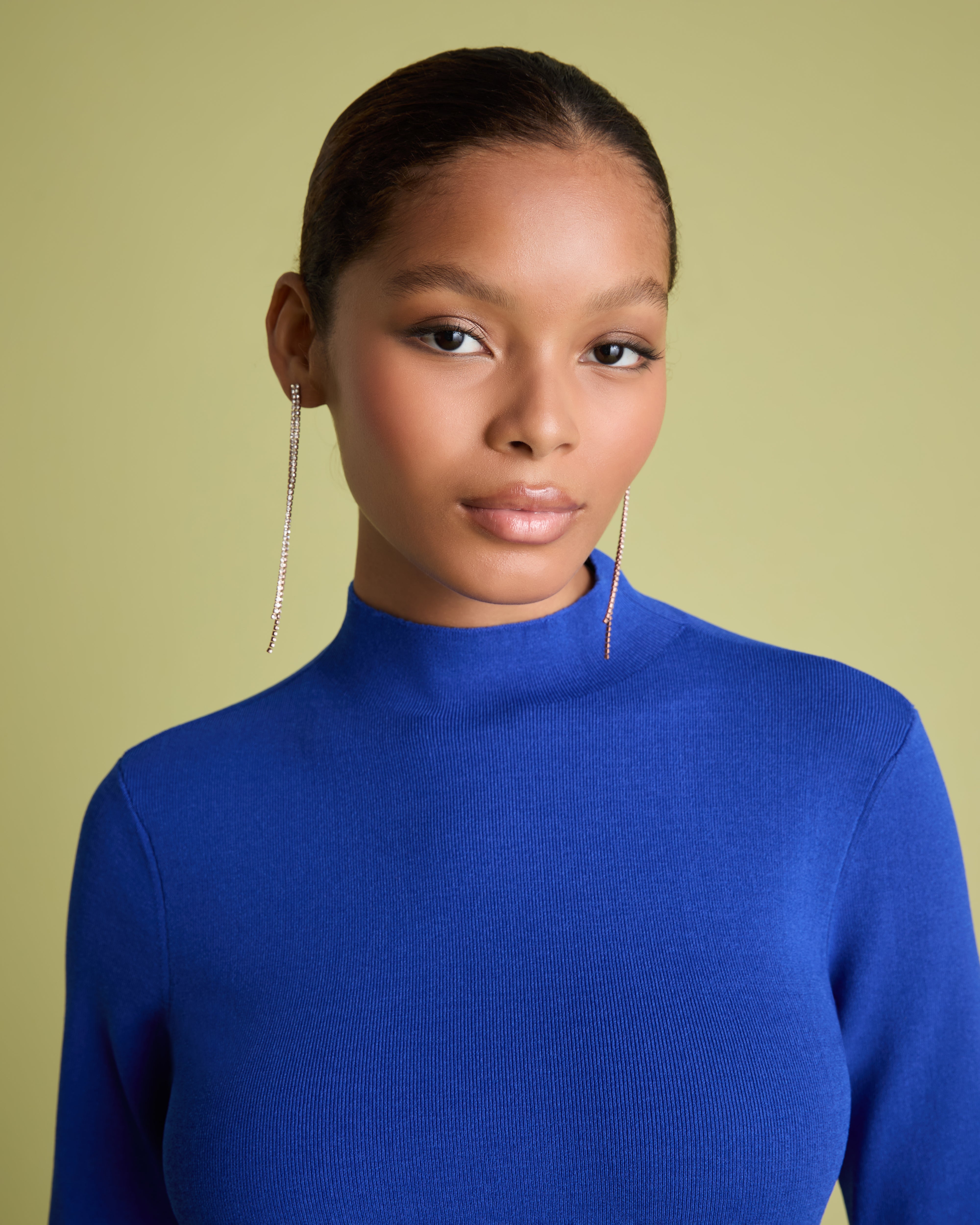 Acacia Bright Blue Mockable Midi Dress