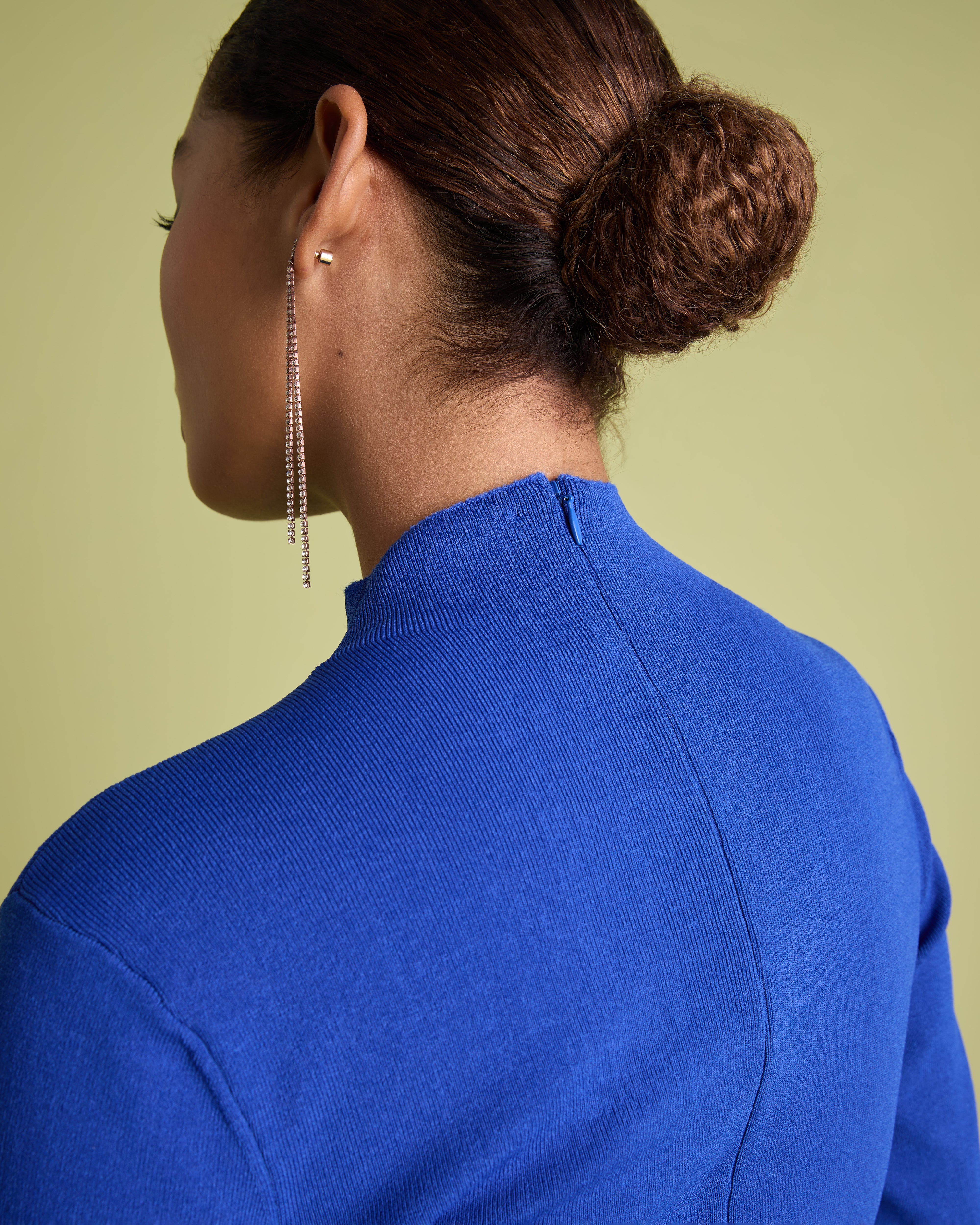 Acacia Bright Blue Mockable Midi Dress