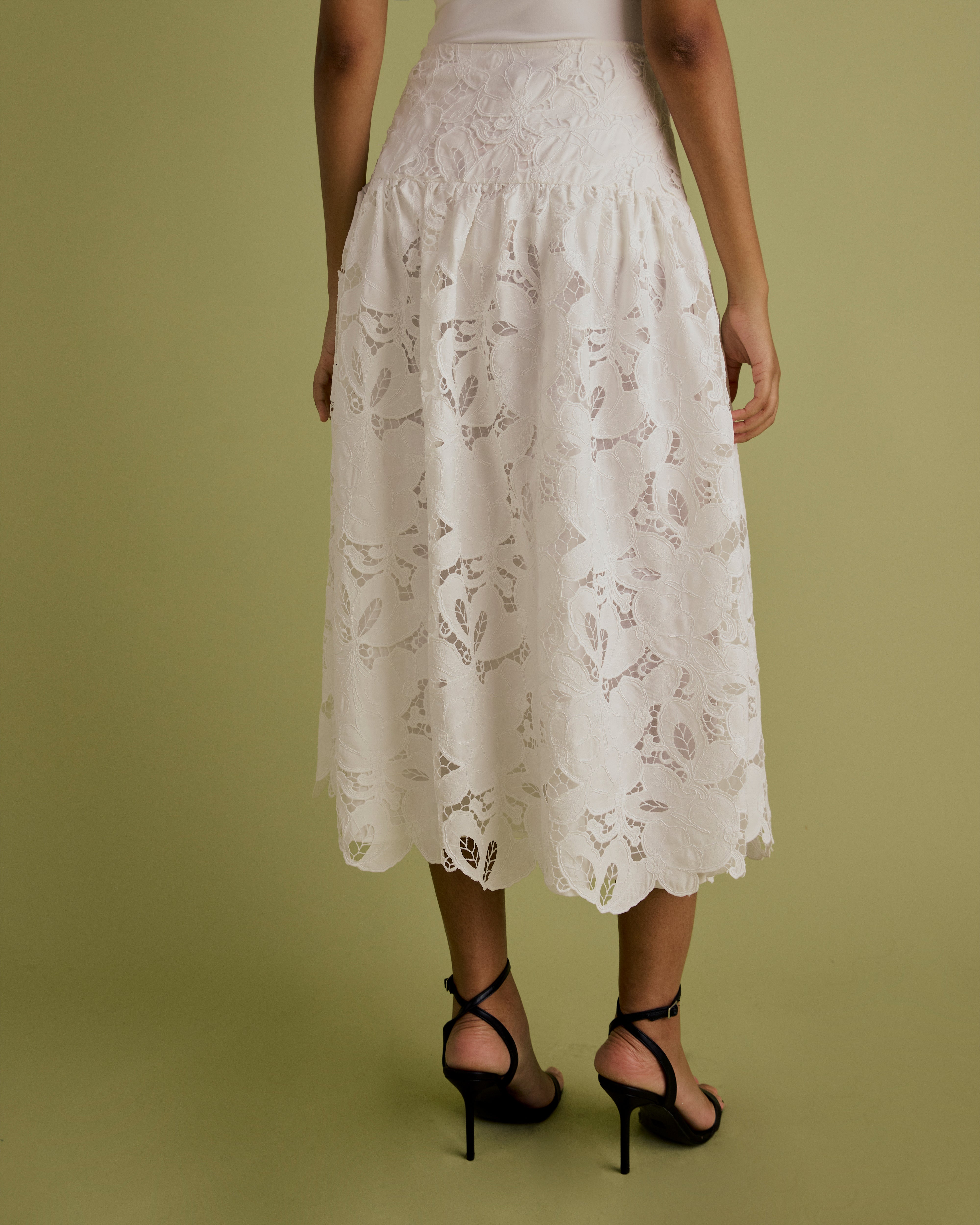 Lace Midi Skirt