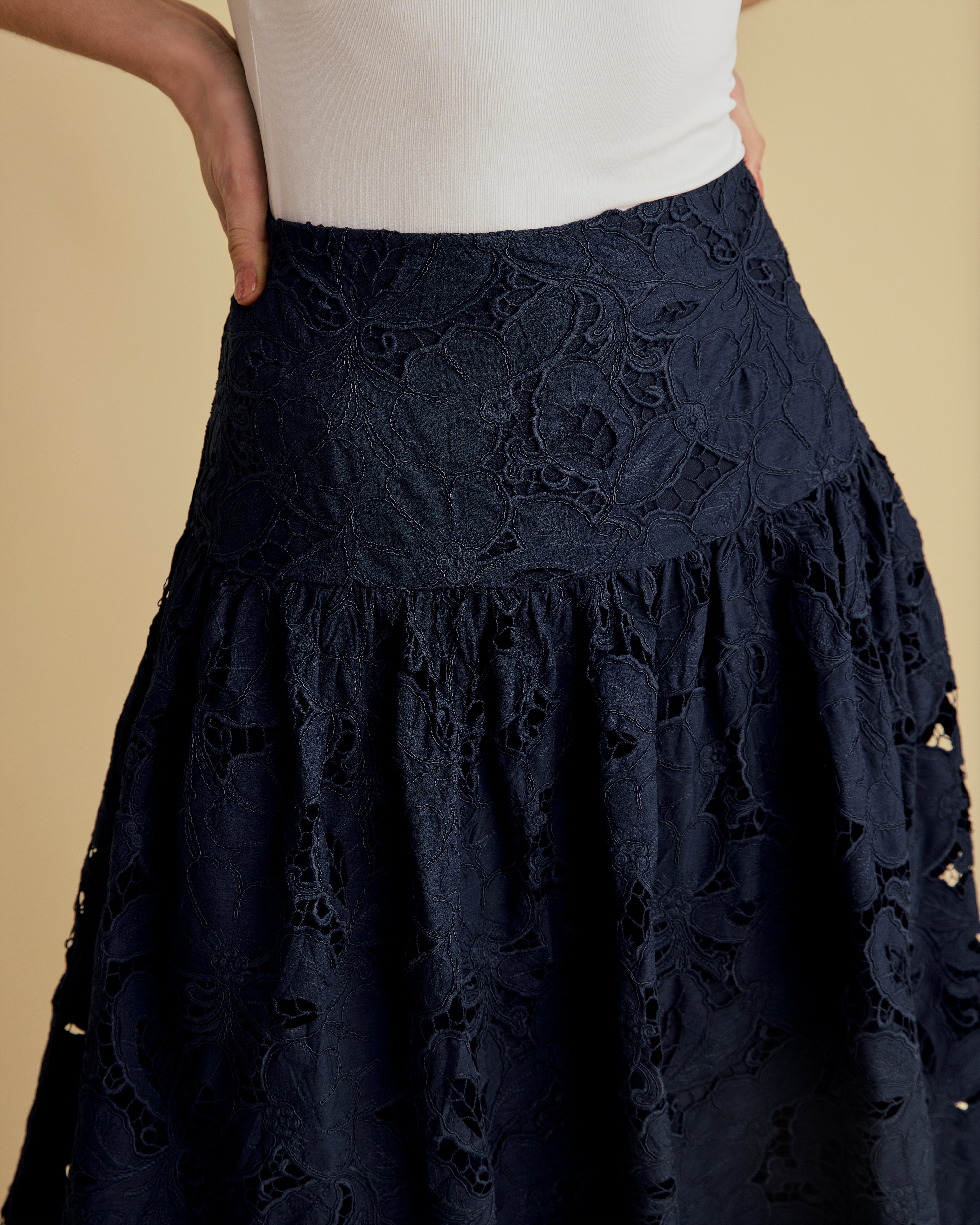 Lace Midi Skirt