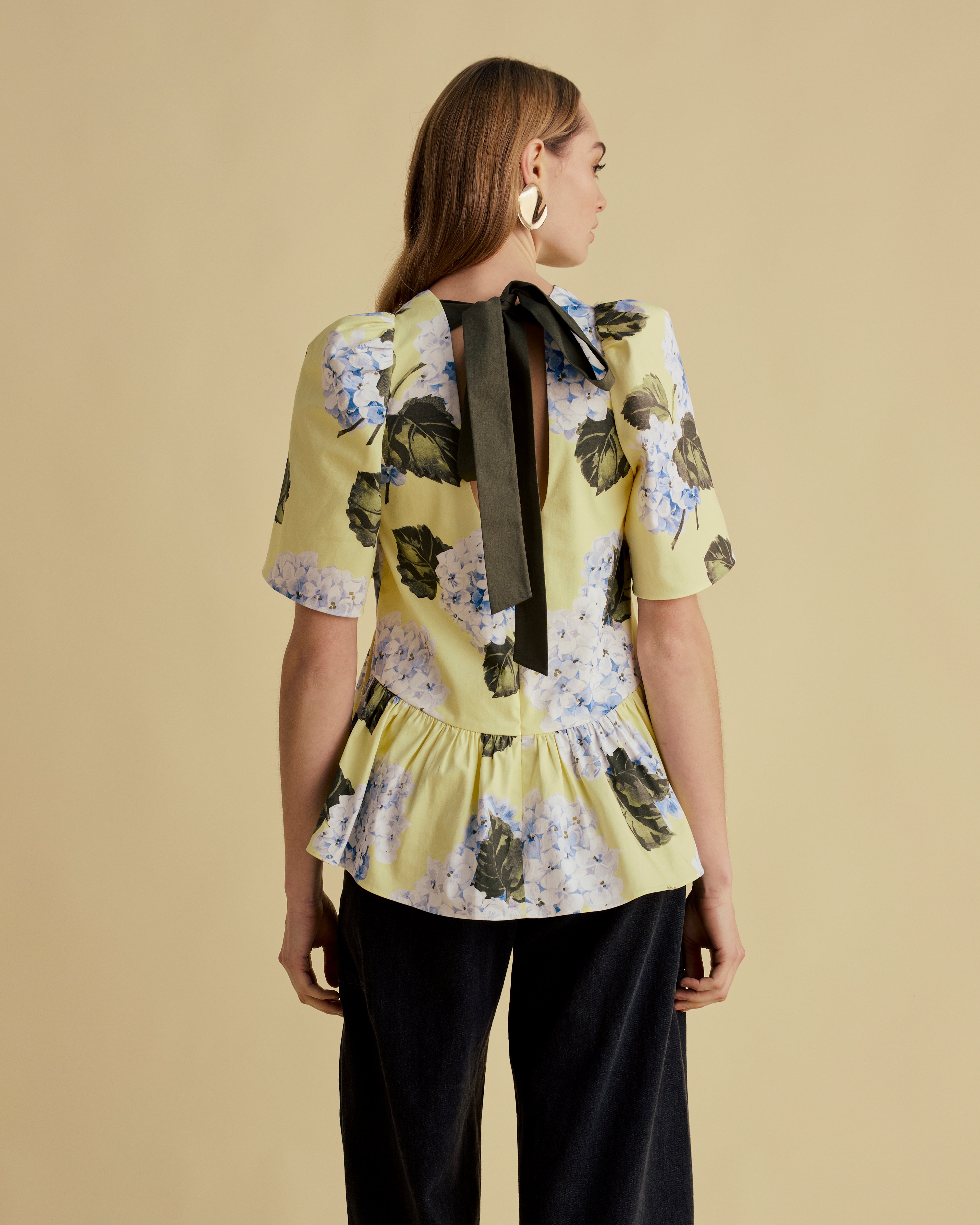 Peplum Print Top
