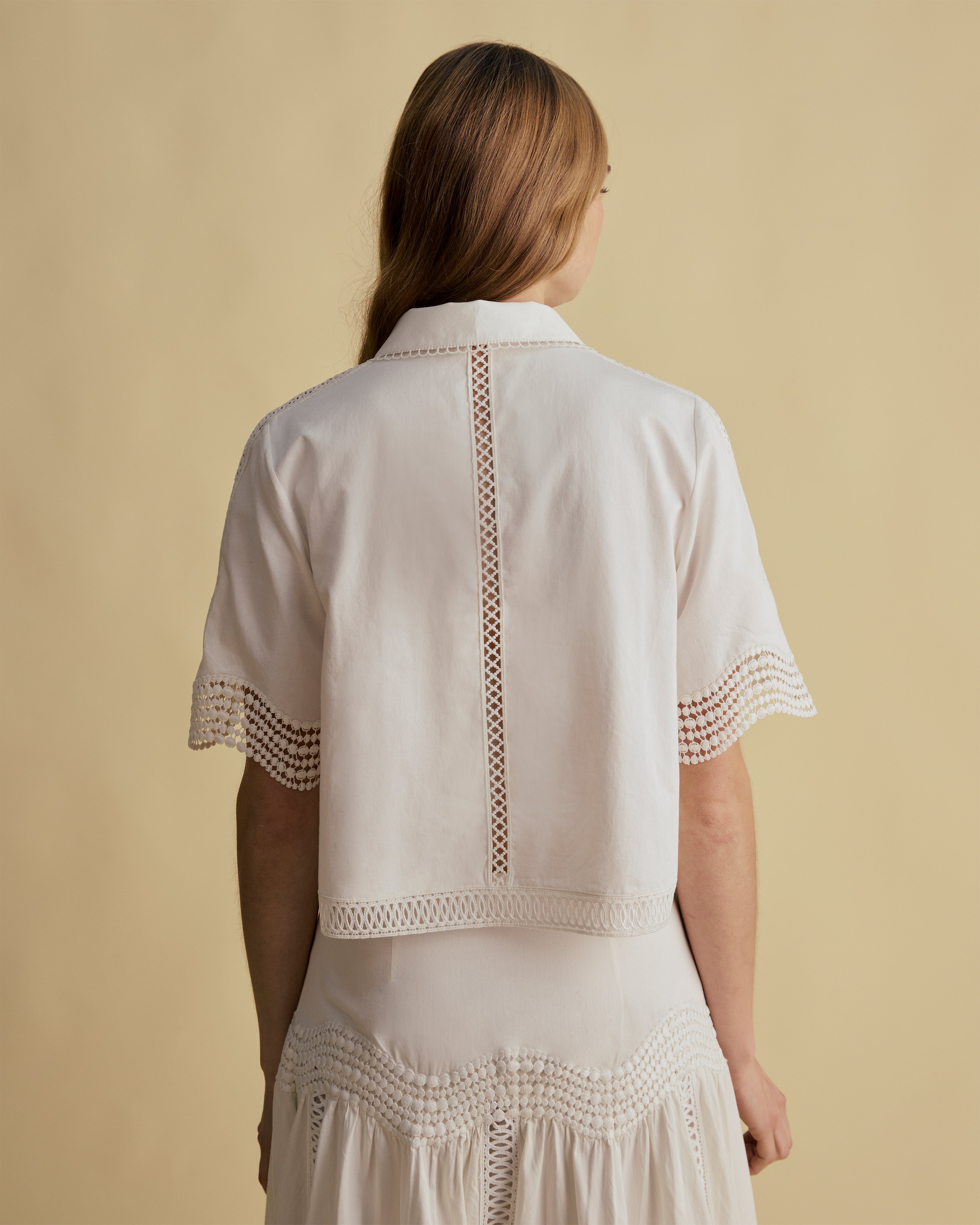 Lace Detail Cotton Top