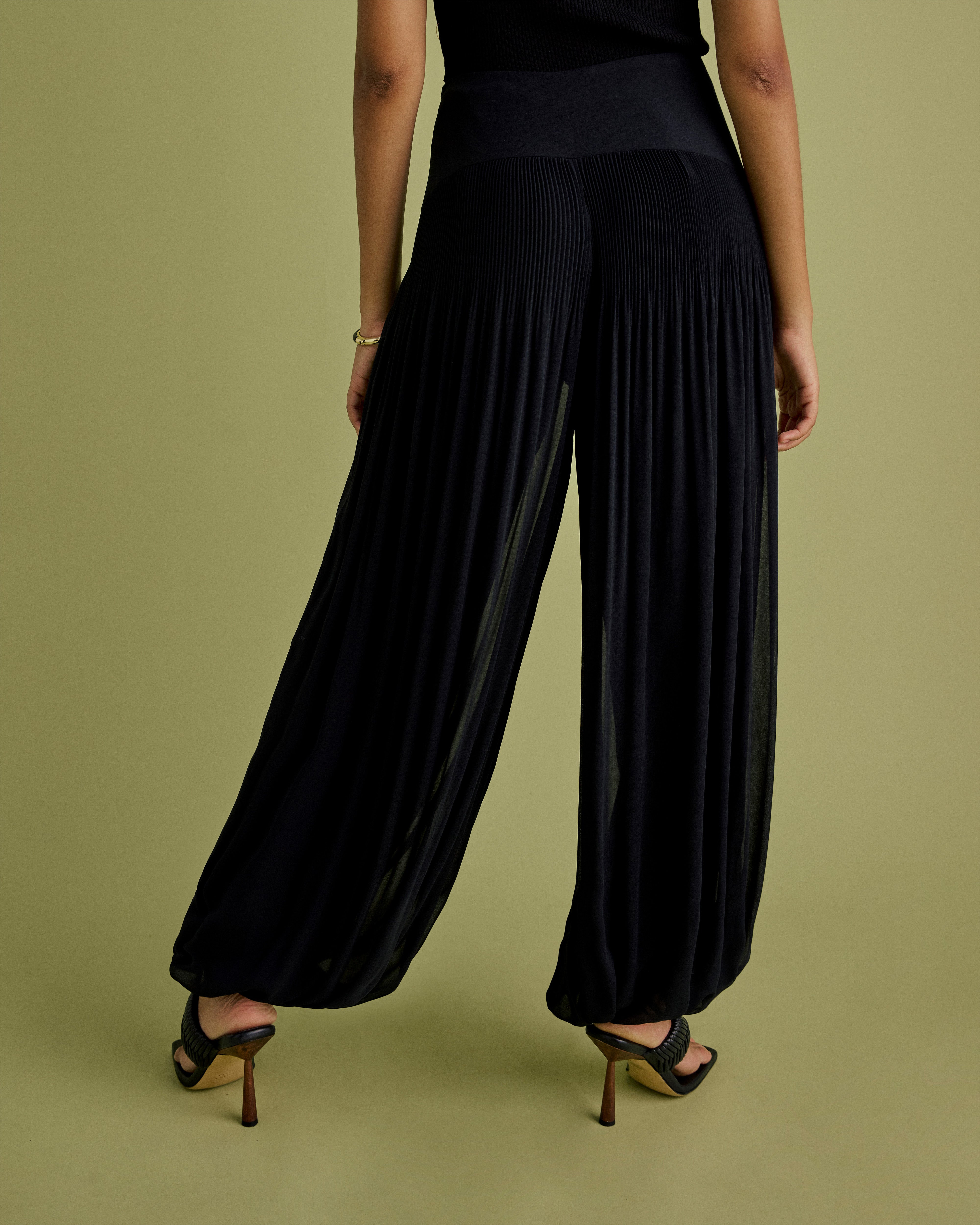Pleated Balloon Trousers