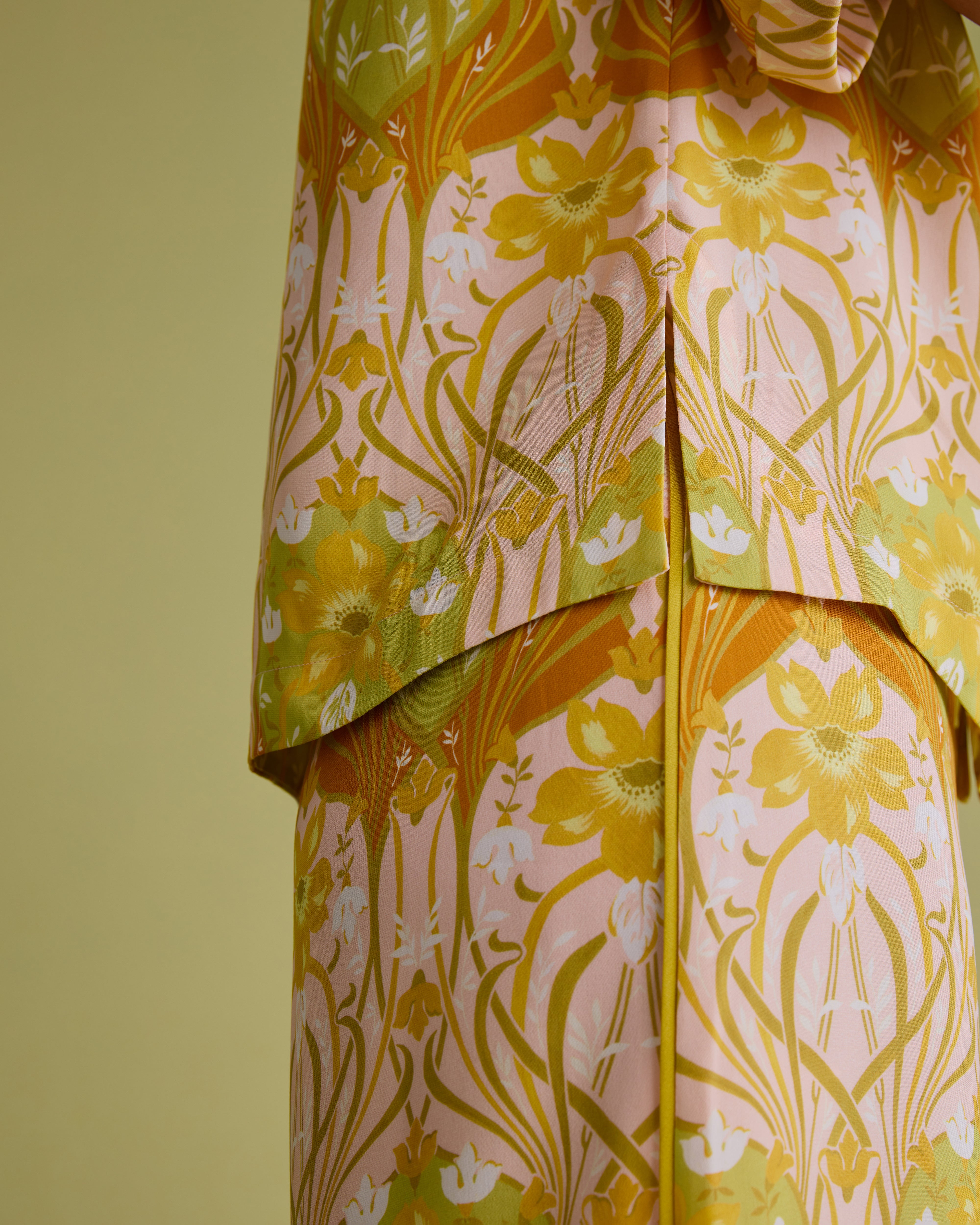 Printed Wide Leg Trousers